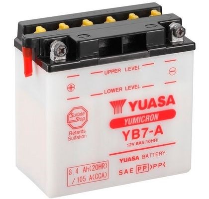 Мото yuasa 12v 8,4ah  yumicron battery yb7-a (сухозаряжений) YB7-A