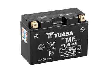 Мото yuasa 12v 8ah mf vrla battery agm yt9b-bs(сухозаряжений) YT9B-BS
