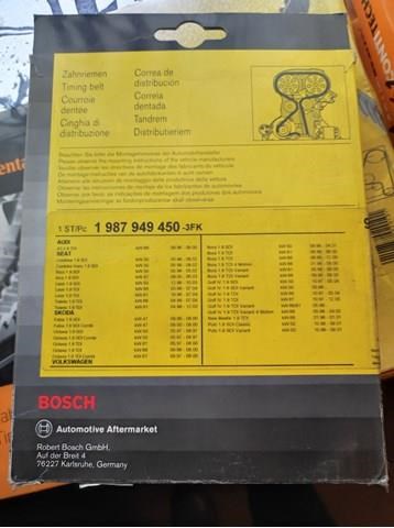 1987949450 BOSCH Ремень ГРМ купить в Днепр
