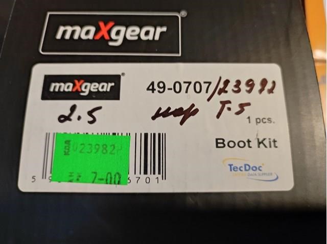 MAXGEAR 490707 Пыльник ШРУСа наружный в наличии Черкассы