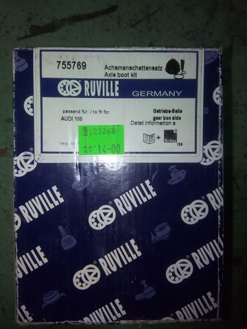 RUVILLE 755769 Пыльник ШРУСа задней полуоси внутренний в наличии Житомир