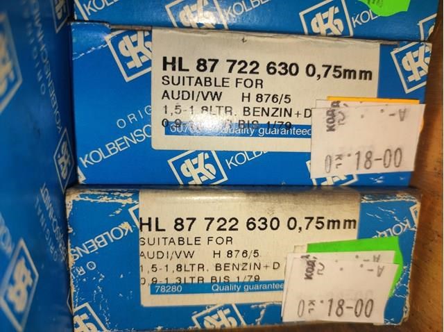 87722630 KOLBENSCHMIDT Вкладыши коленвала коренные, комплект, 3-й ремонт (+0,75) купить в Ровно