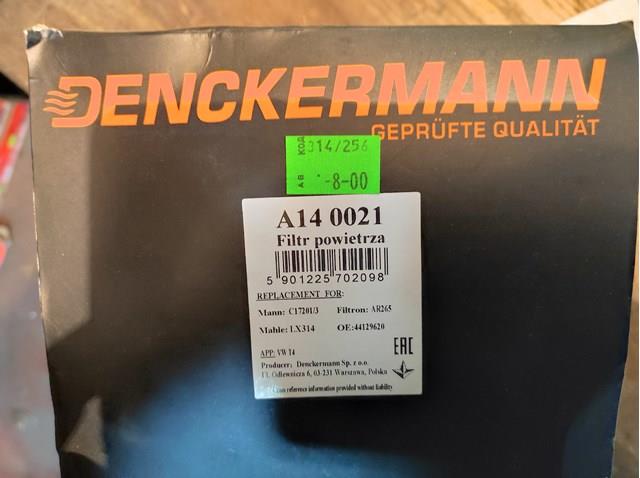 DENCKERMANN A140021 Фильтр воздушный в наличии Ровно