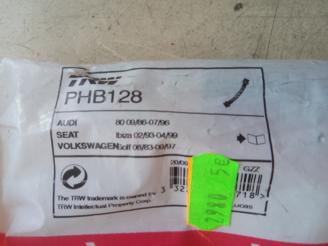 PHB128 Задний тормозной шланг купить Тернополь