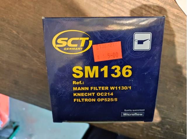 SM136 Фильтр масляный купить Сумы