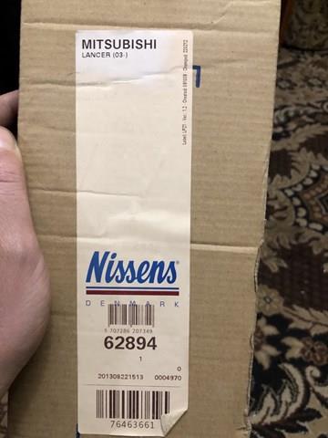 NISSENS 62894 Радиатор охлаждения двигателя в наличии Житомир
