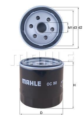 OC90 MAHLE Корпус масляного фильтра купить в Киев