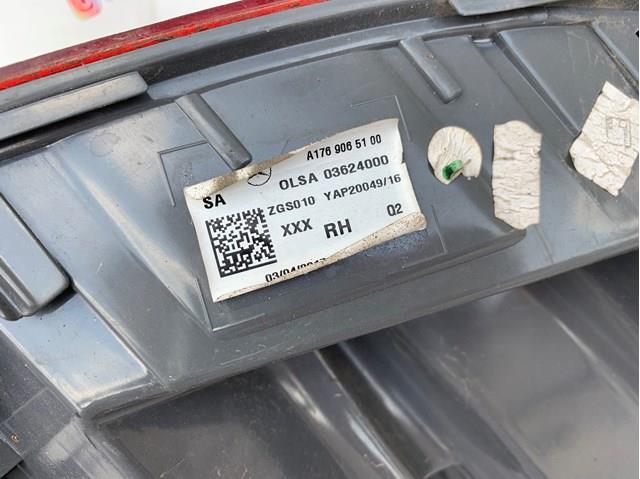 MERCEDES A1769065100 Задний фонарь в наличии Харьков