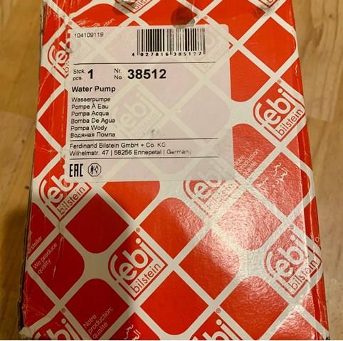 38512 Помпа водяная (насос) охлаждения купить Житомир