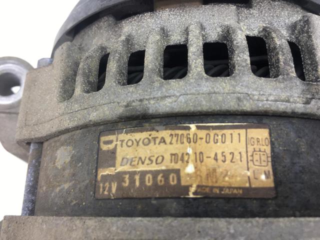 270600G011 TOYOTA Генератор купить в Черкассы