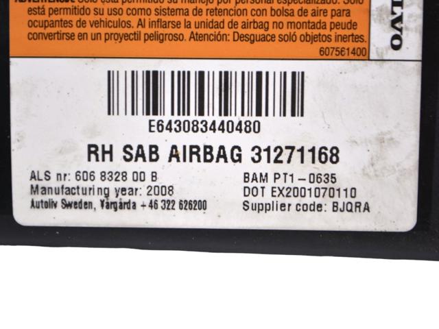 VOLVO 31271168 Подушка безопасности (AIRBAG) спинки сиденья правого в наличии Тернополь