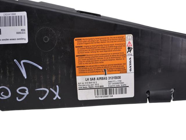 31315930 VOLVO Подушка безопасности (AIRBAG) спинки сиденья левого купить в Тернополь