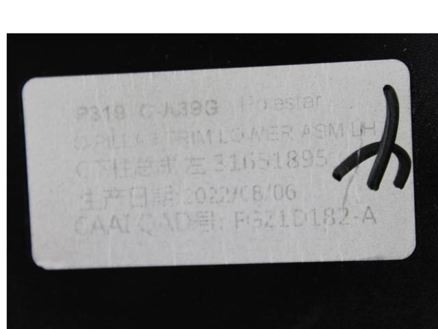 VOLVO 31651895 Обшивка стойки кузова внутренняя задняя левая в наличии Винница