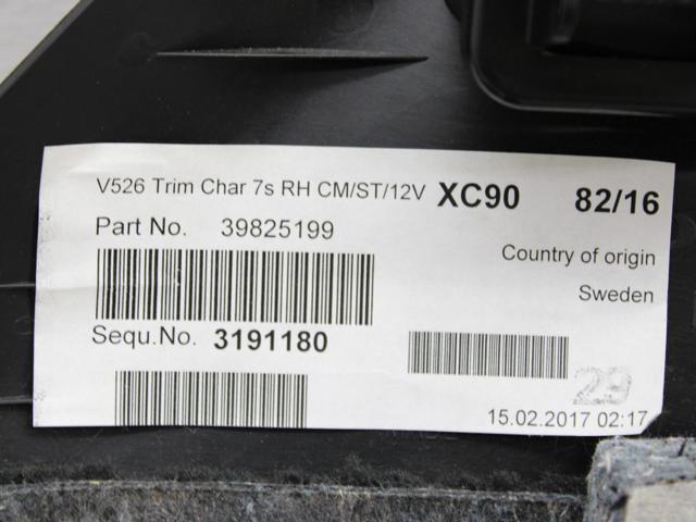 VOLVO 32234370 Облицовка багажного отсека правая в наличии Тернополь