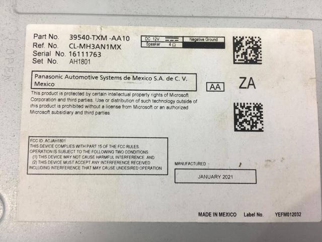 39710TXMA02 Дисплей многофункциональный купить Запорожье