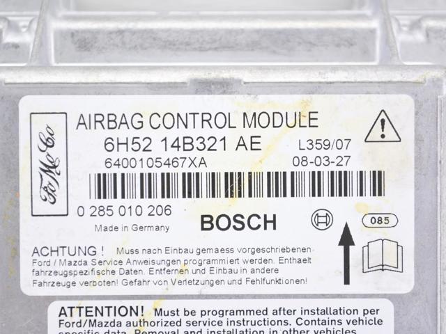 6H5214B321AE Модуль-процессор управления подушкой безопасности (ЭБУ AIRBAG) купить Черкассы