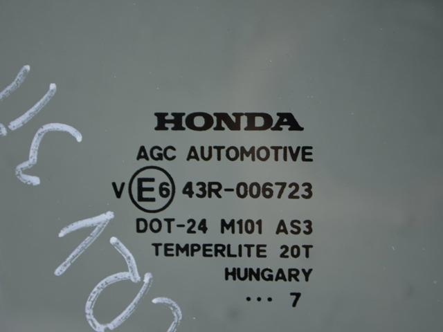 HONDA 73400SWWE10 Стекло двери задней правой в наличии Харьков