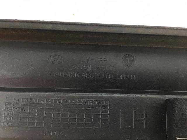 HYUNDAI 877502B000 Молдинг двери передней левой в наличии Винница