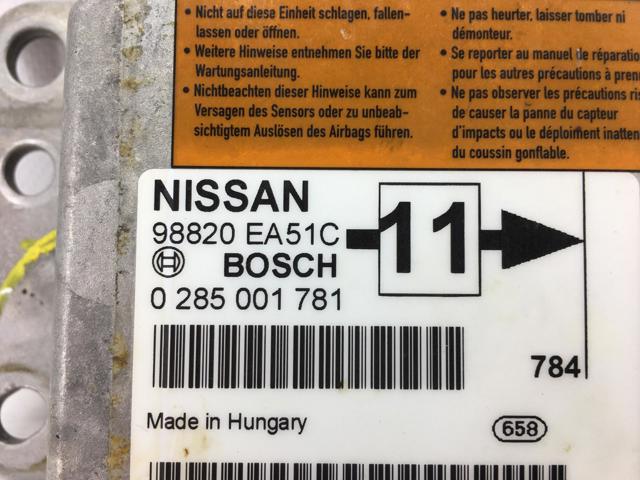 NISSAN 98820EA51C Модуль-процессор управления подушкой безопасности (ЭБУ AIRBAG) в наличии Ровно