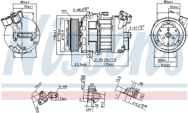 NISSENS 890656 Компрессор кондиционера в наличии Павлоград