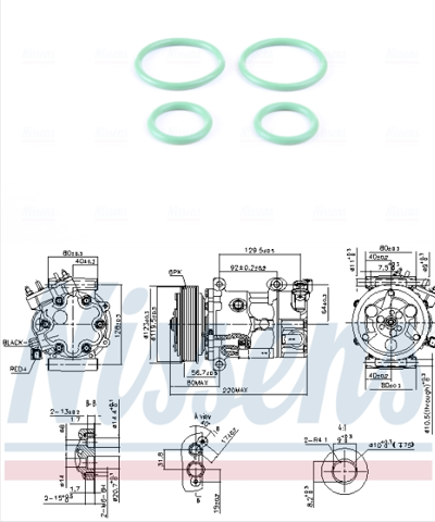 NISSENS 890743 Компрессор кондиционера в наличии Кривой Рог