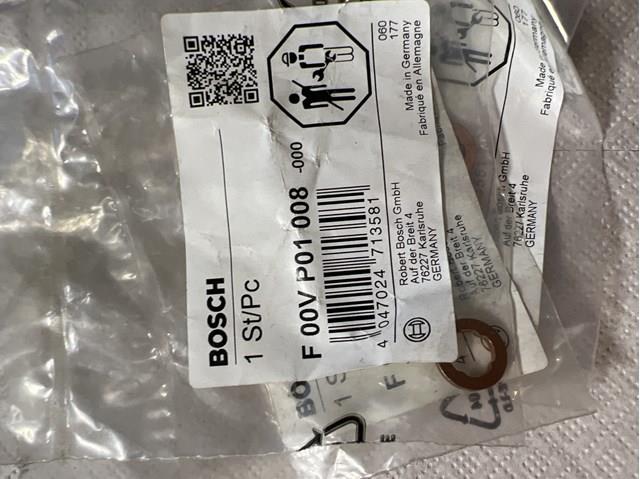 BOSCH F00VP01008 Кольцо (шайба) форсунки инжектора посадочное в наличии Полтава
