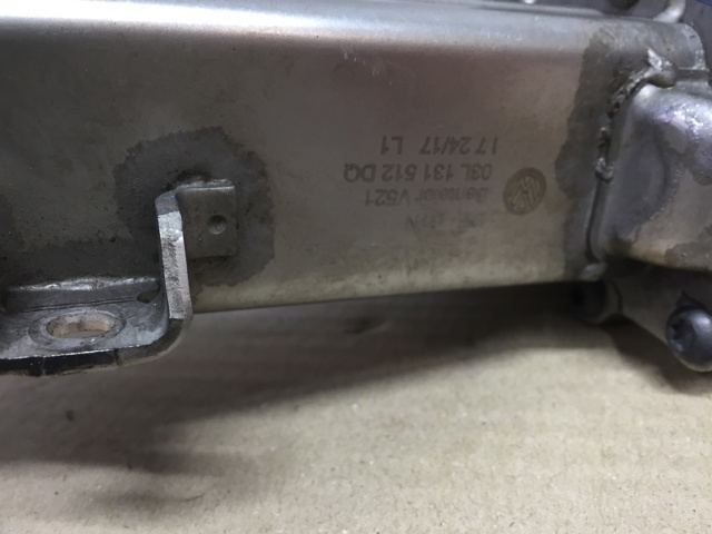 Радиатор системы EGR рециркуляции выхлопных газов 03L131512DQ VAG
