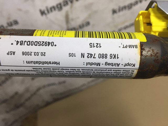 AIRBAG, шторка боковая правая 1K6880742N VAG