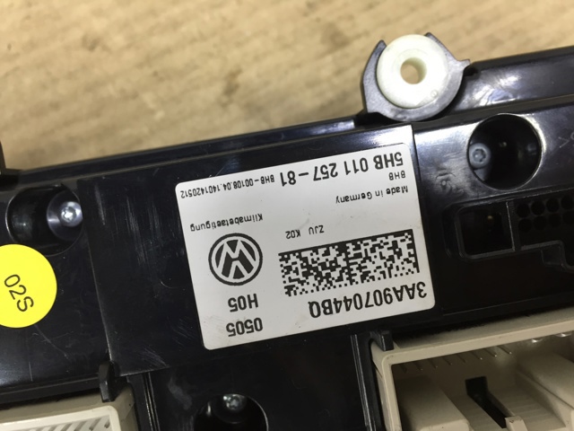 Механизм управления кондиционером 3AA907044BQ VAG