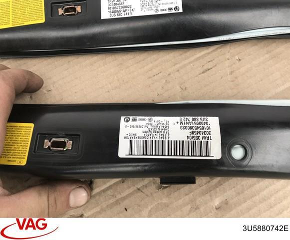 VAG 3U5880742E Подушка безопасности (AIRBAG) шторка боковая правая в наличии Днепр
