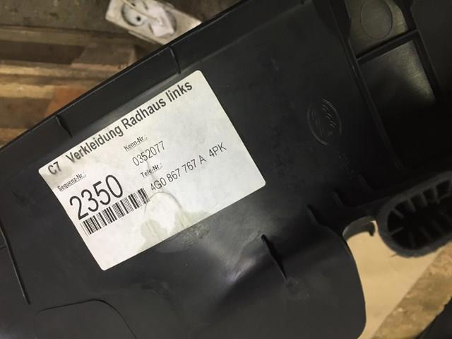 Обшивка стойки кузова внутренняя, задняя левая 4G0867767A4PK VAG