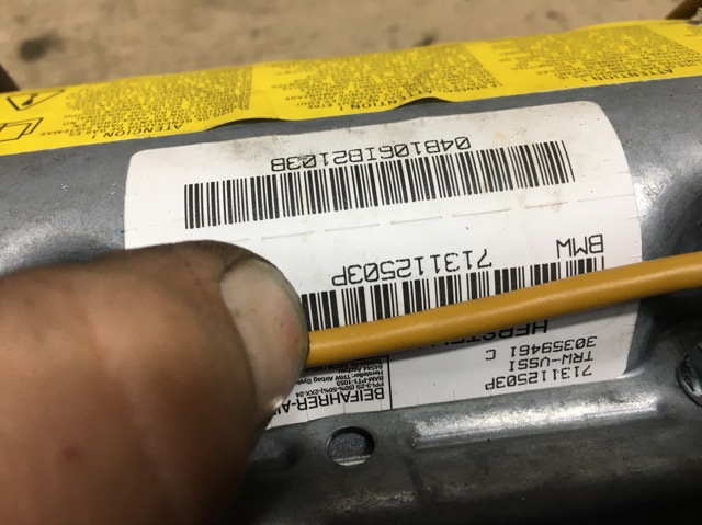 72127131125 BMW Подушка безопасности (AIRBAG) пассажирская купить в Тернополь