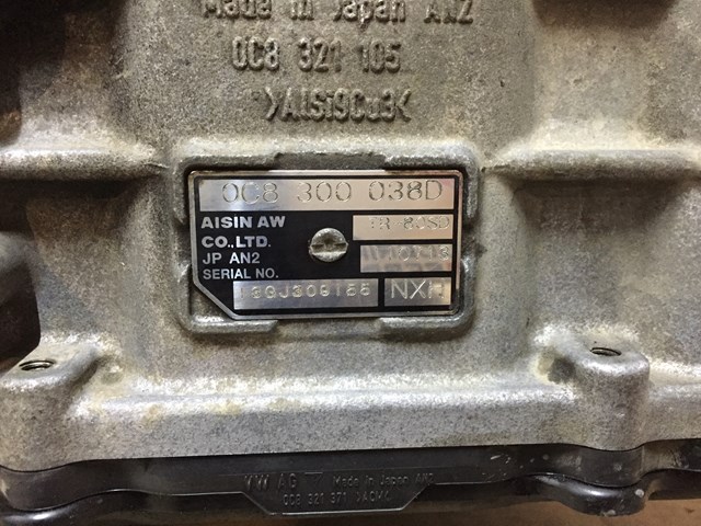 0C8300038D VAG АКПП в сборе (автоматическая коробка передач) купить в Ужгород