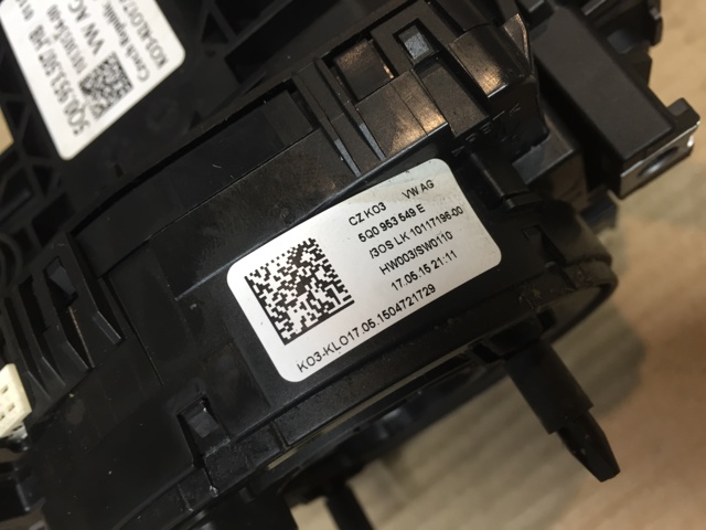 VAG 5Q0953549E Кольцо контактное, шлейф руля в наличии Полтава
