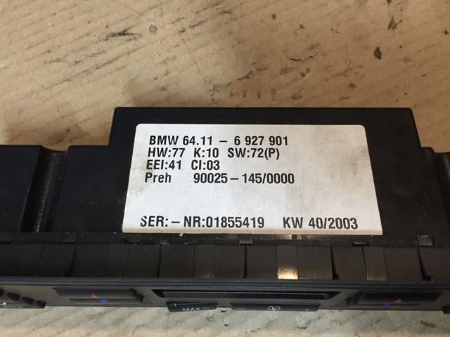 64116927901 BMW Блок управления кондиционером купить в Николаев