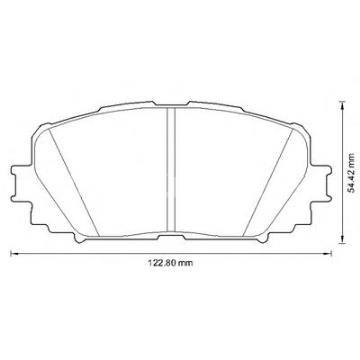 Тормозные колодки 0446552260 TOYOTA