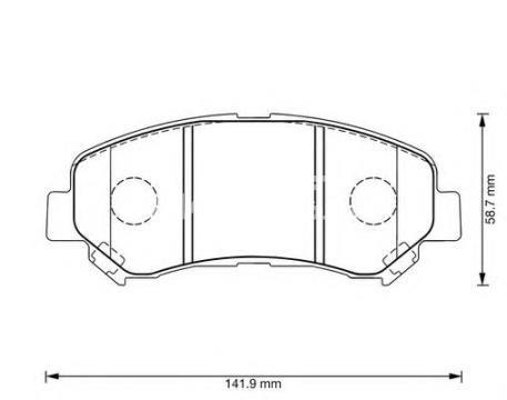 NISSAN D1060JD00A Колодки тормозные передние дисковые в наличии Днепр