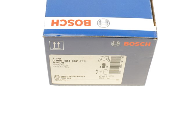 0986424367 BOSCH Колодки тормозные задние дисковые купить в Одесса