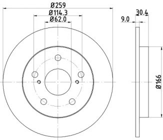 BOSCH 0986479418 Диск тормозной задний в наличии Каменское