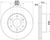 Передний тормозной диск 0986479641 BOSCH