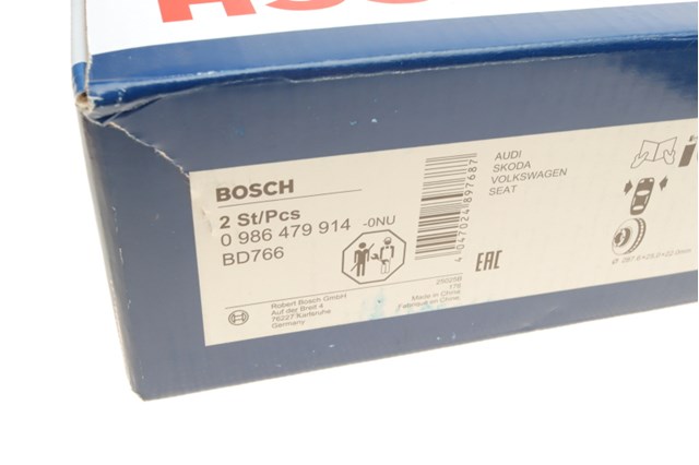 Тормоз дисковый передний 0986479914 BOSCH