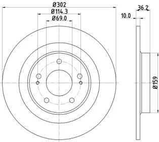 BOSCH 0986479B04 Диск тормозной задний в наличии Чернигов