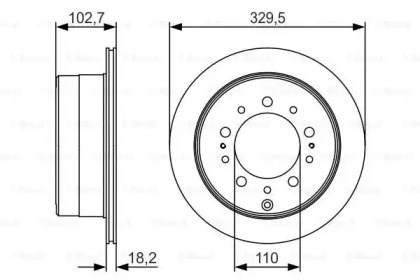 0986479R15 BOSCH Диск тормозной задний купить в Черновцы