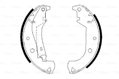 0986487626 BOSCH Задние барабанные колодки купить в Полтава
