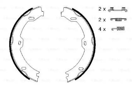 0986487666 BOSCH Колодки ручника купить в Чернигов
