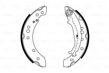 Колодки тормозные задние, барабанные 0986487746 BOSCH