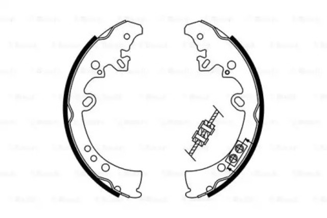 BOSCH 0986487787 Колодки тормозные задние барабанные в наличии Ровно