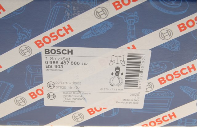 Барабанные тормозные колодки 0986487886 BOSCH