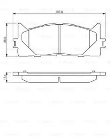 0986494430 BOSCH Колодки тормозные передние дисковые купить в Хмельницкий