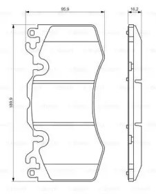 0986494440 BOSCH Колодки тормозные передние дисковые купить в Полтава